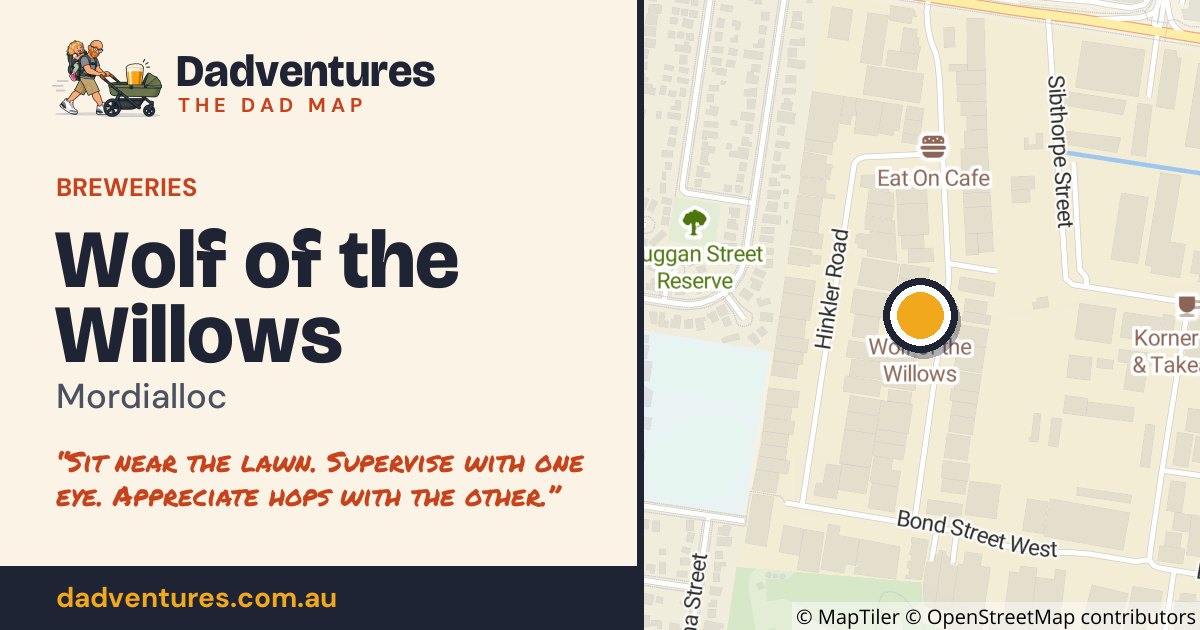 Wolf of the Willows on the Dad Map