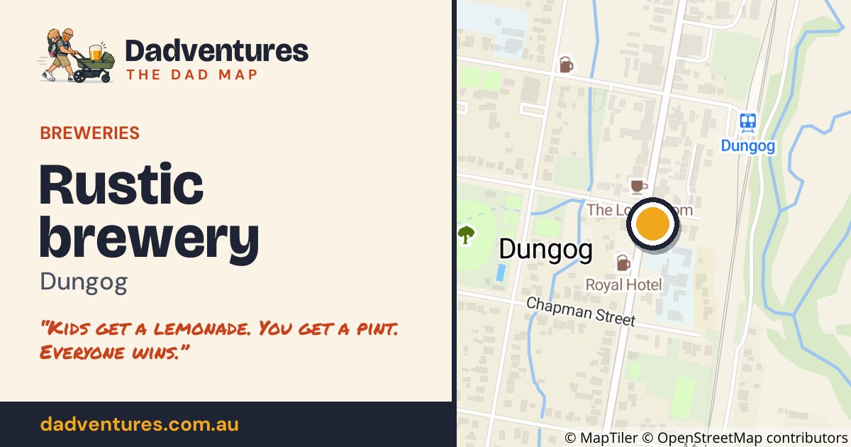 Rustic brewery on the Dad Map