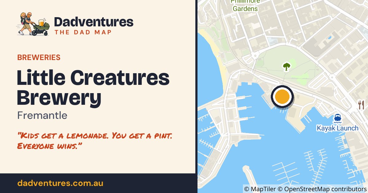 Little Creatures Brewery on the Dad Map