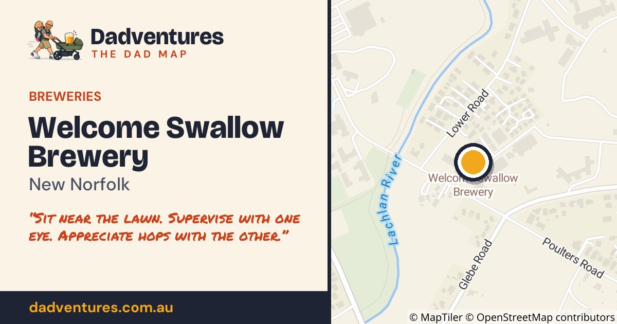 Welcome Swallow Brewery on the Dad Map