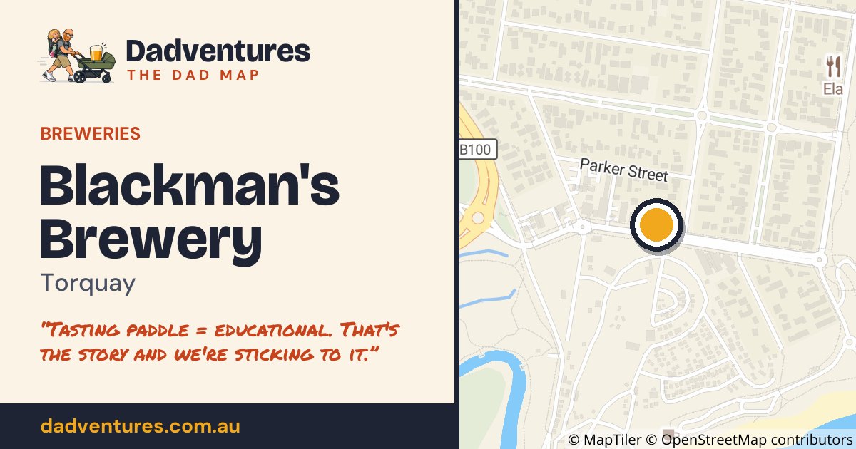 Blackman's Brewery on the Dad Map