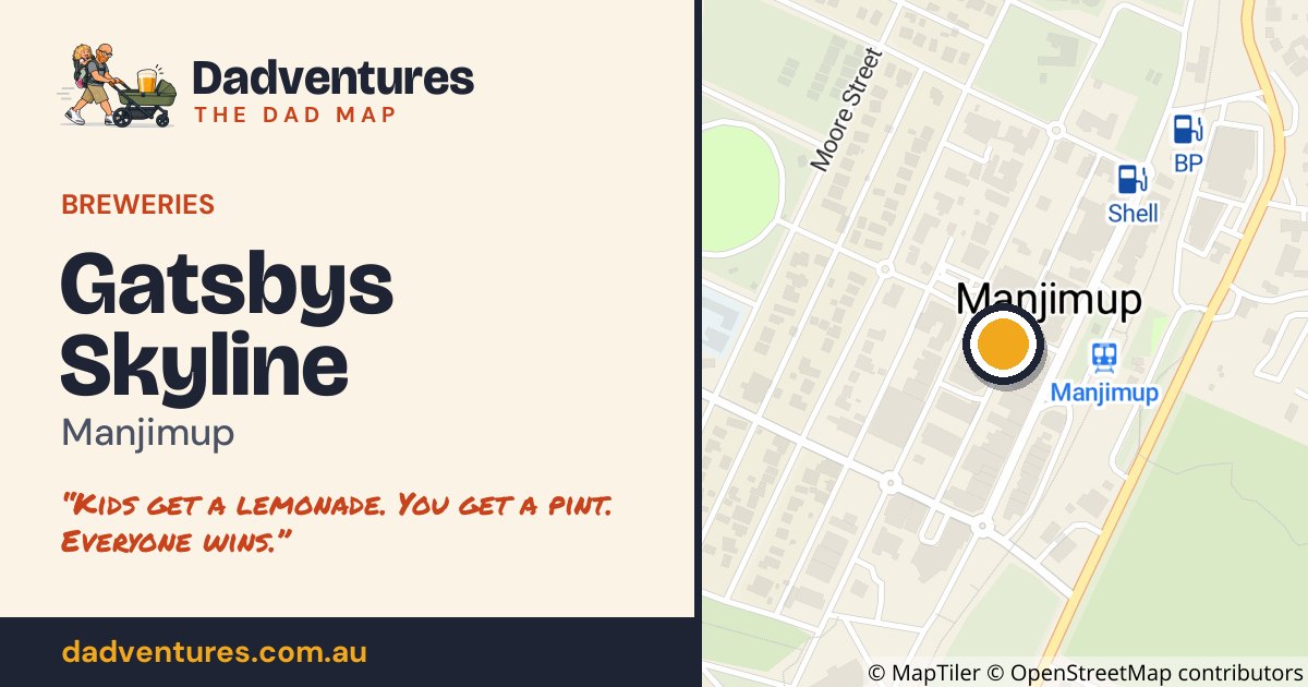 Gatsbys Skyline on the Dad Map