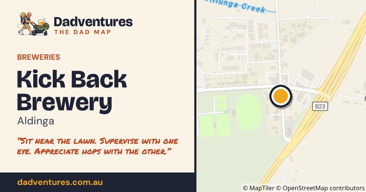 Kick Back Brewery on the Dad Map