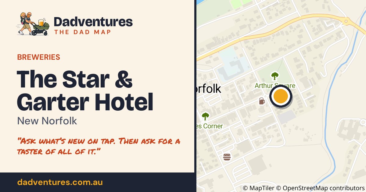 The Star & Garter Hotel on the Dad Map