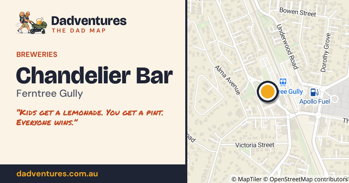Chandelier Bar on the Dad Map