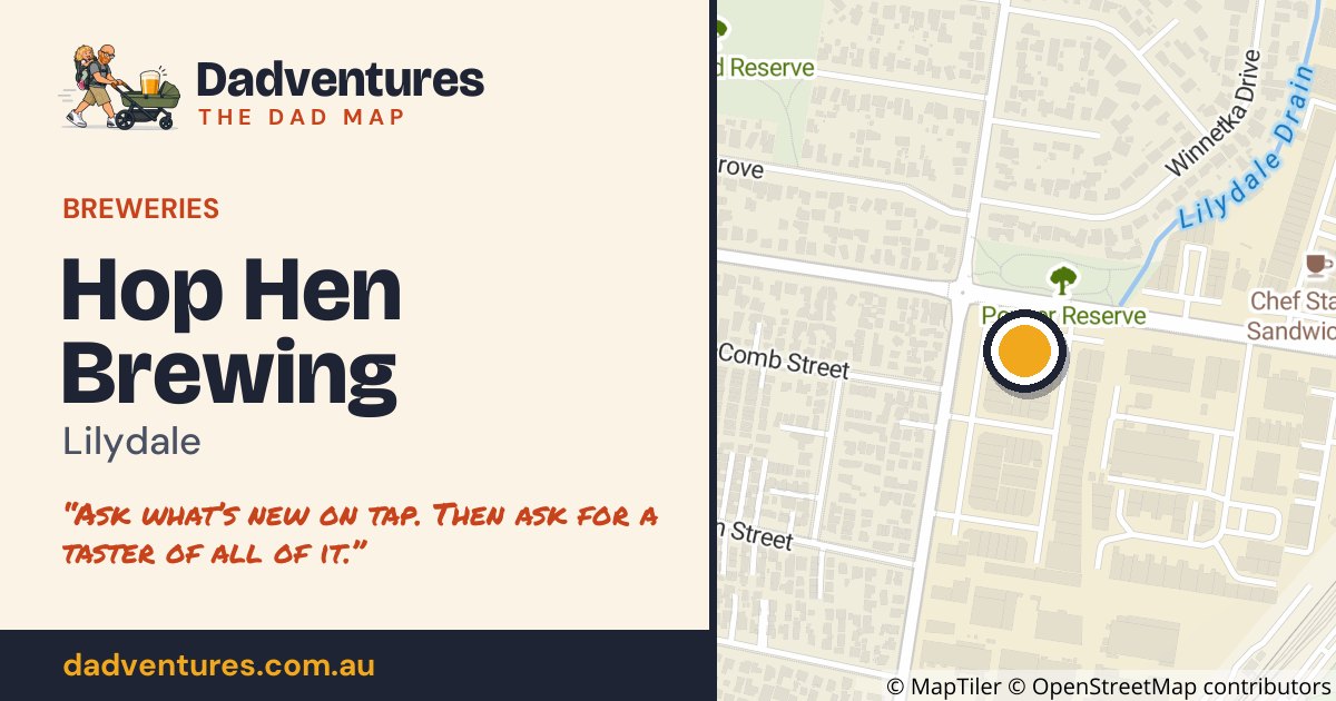 Hop Hen Brewing on the Dad Map