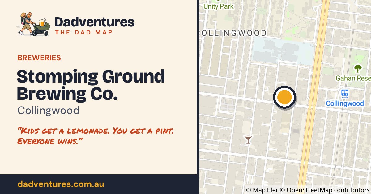Stomping Ground Brewing Co. on the Dad Map