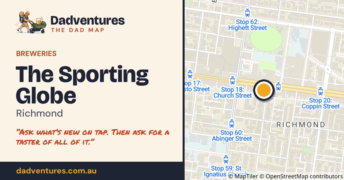 The Sporting Globe on the Dad Map