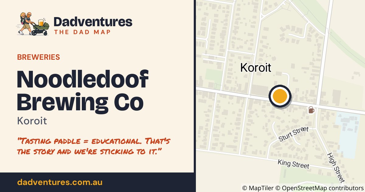 Noodledoof Brewing Co on the Dad Map