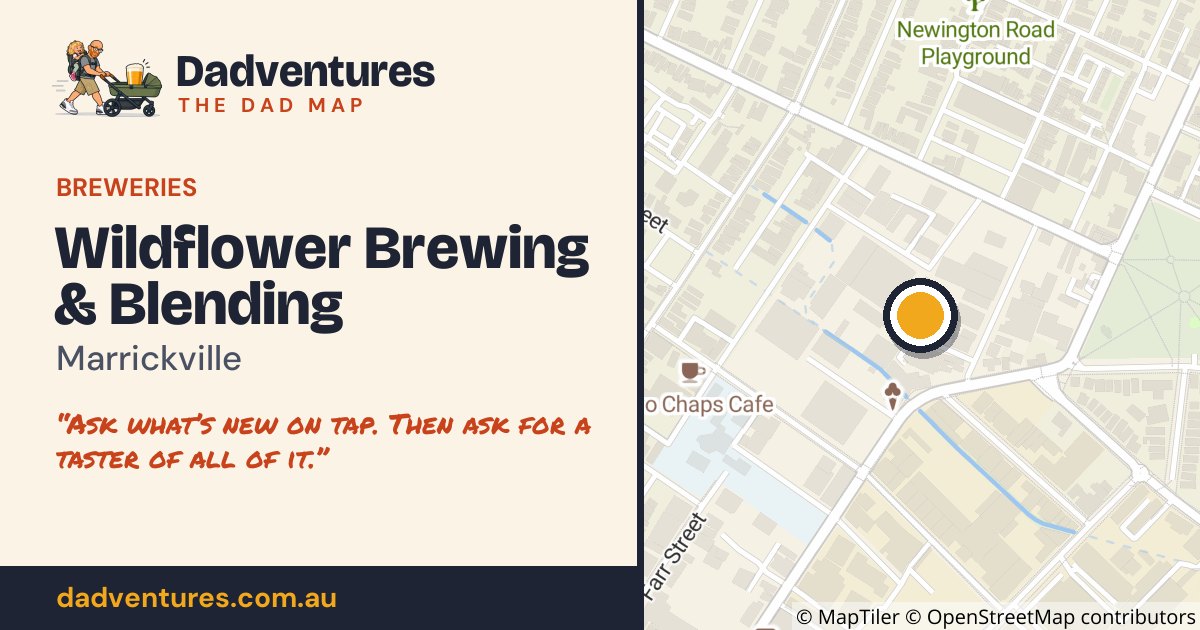 Wildflower Brewing & Blending on the Dad Map