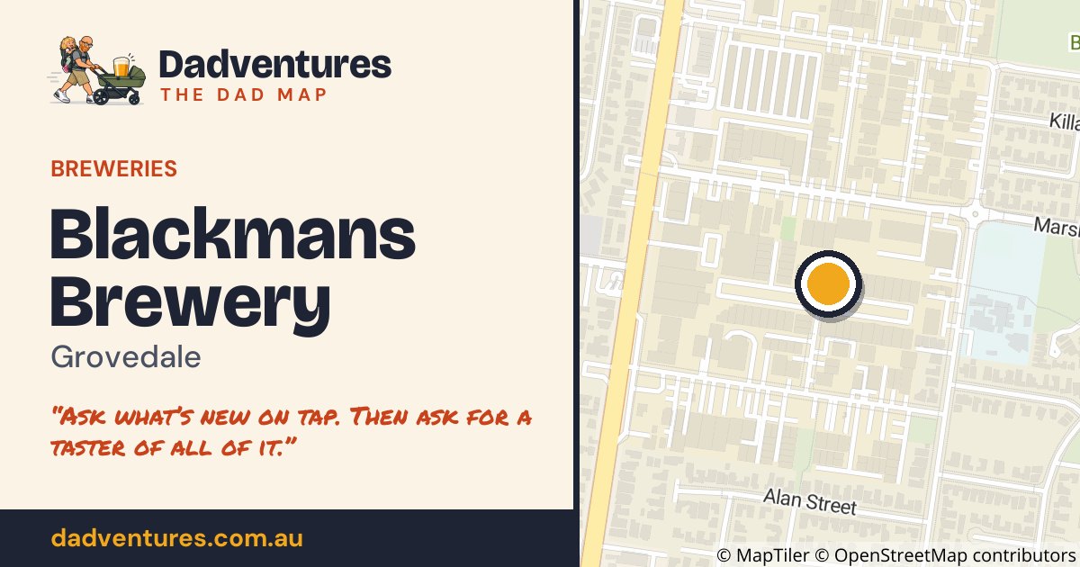 Blackmans Brewery on the Dad Map