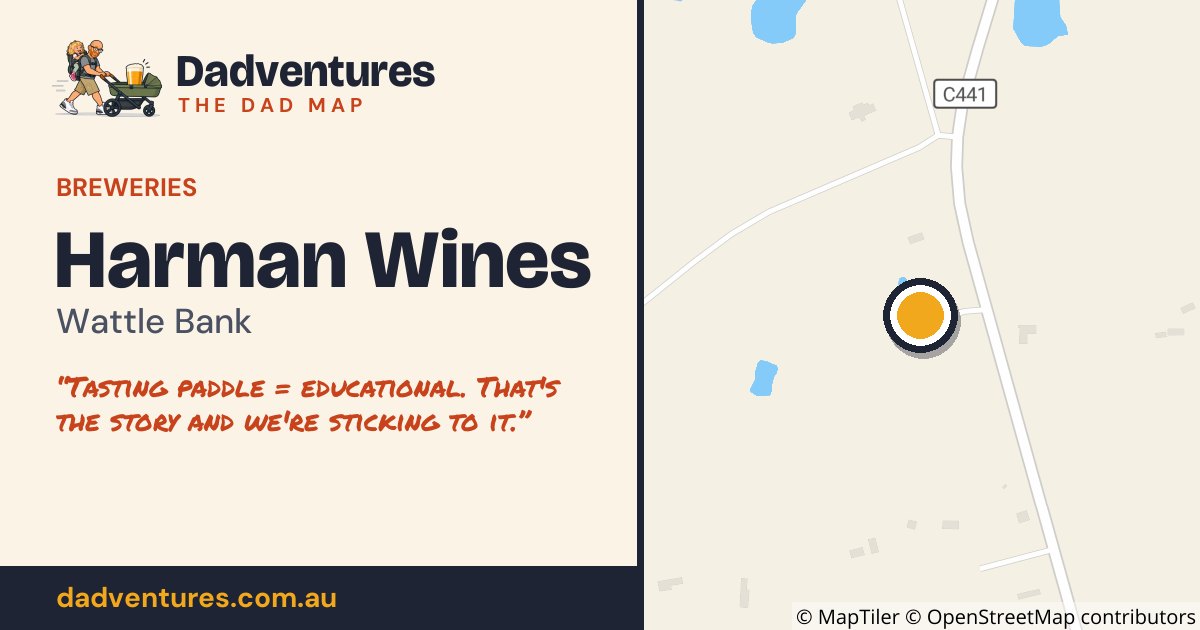 Harman Wines on the Dad Map