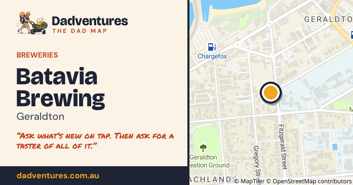 Batavia Brewing on the Dad Map