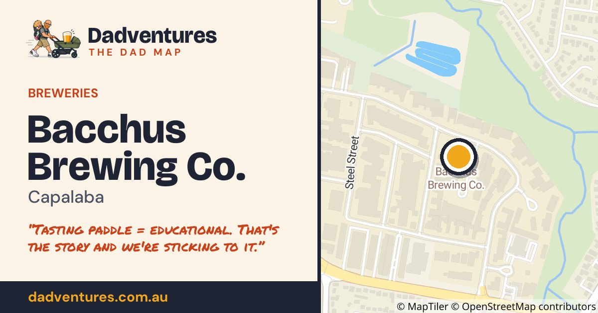 Bacchus Brewing Co. on the Dad Map