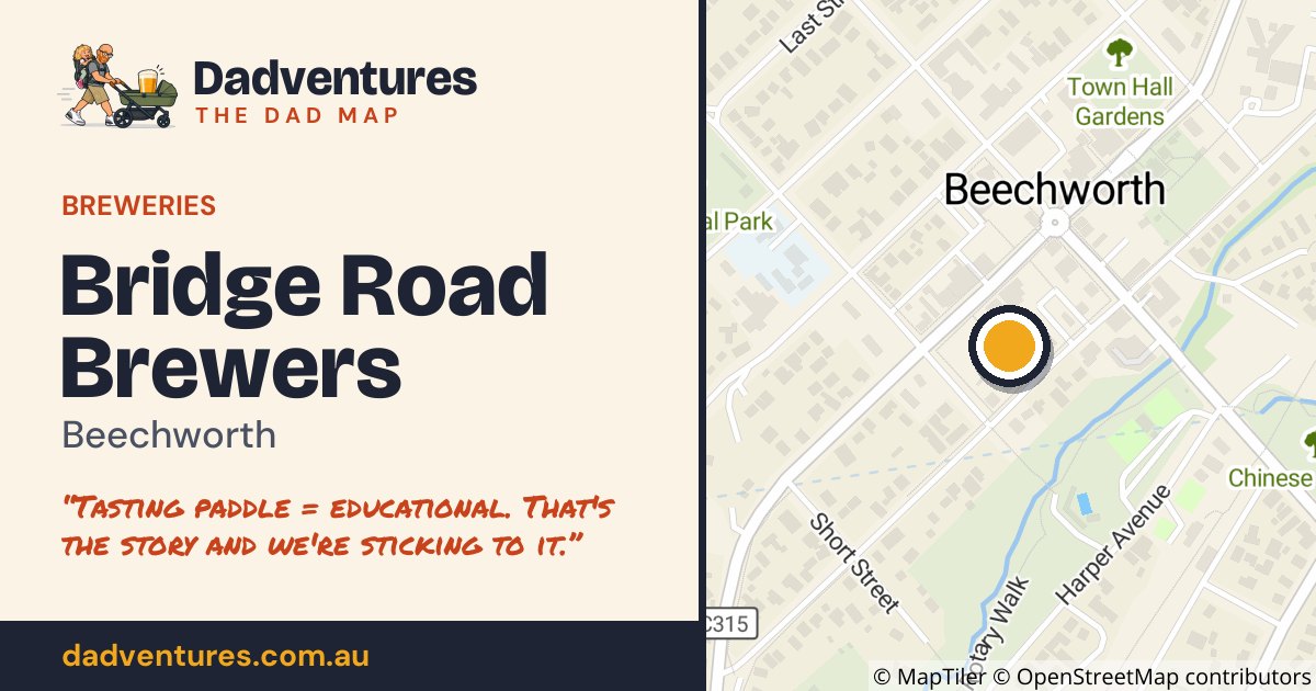 Bridge Road Brewers on the Dad Map