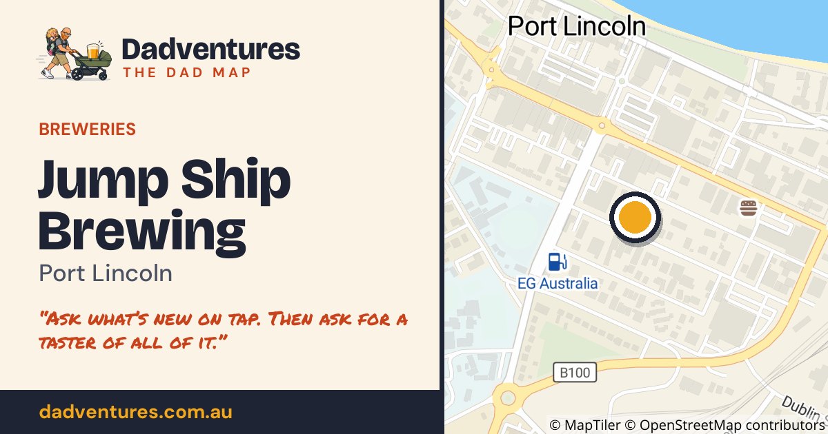 Jump Ship Brewing on the Dad Map