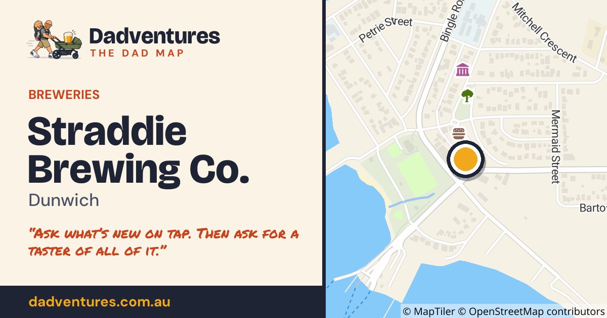 Straddie Brewing Co. on the Dad Map
