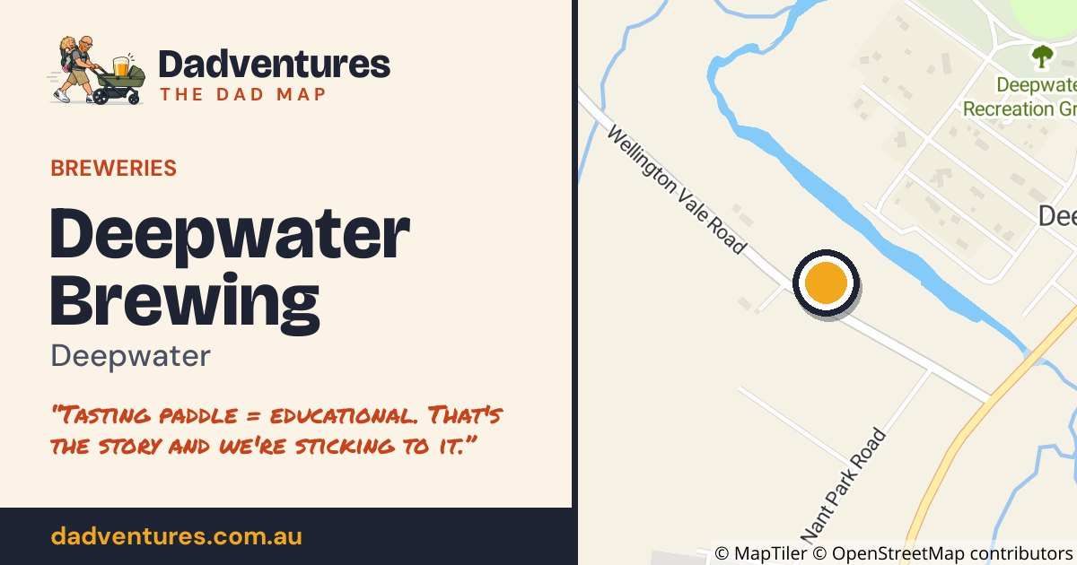 Deepwater Brewing on the Dad Map