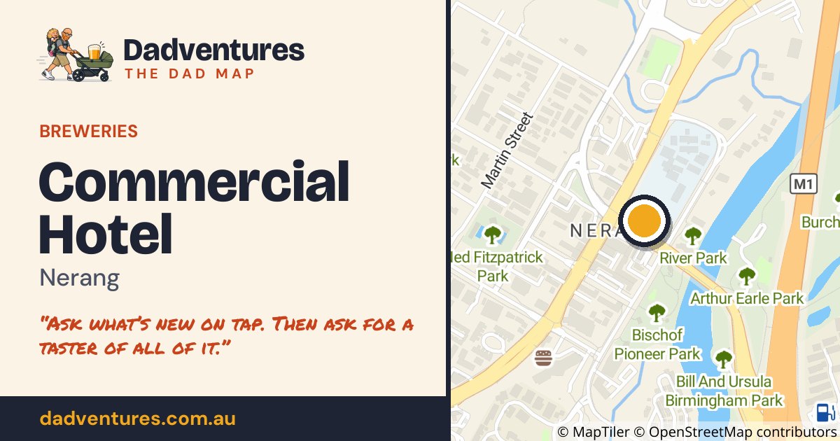 Commercial Hotel on the Dad Map