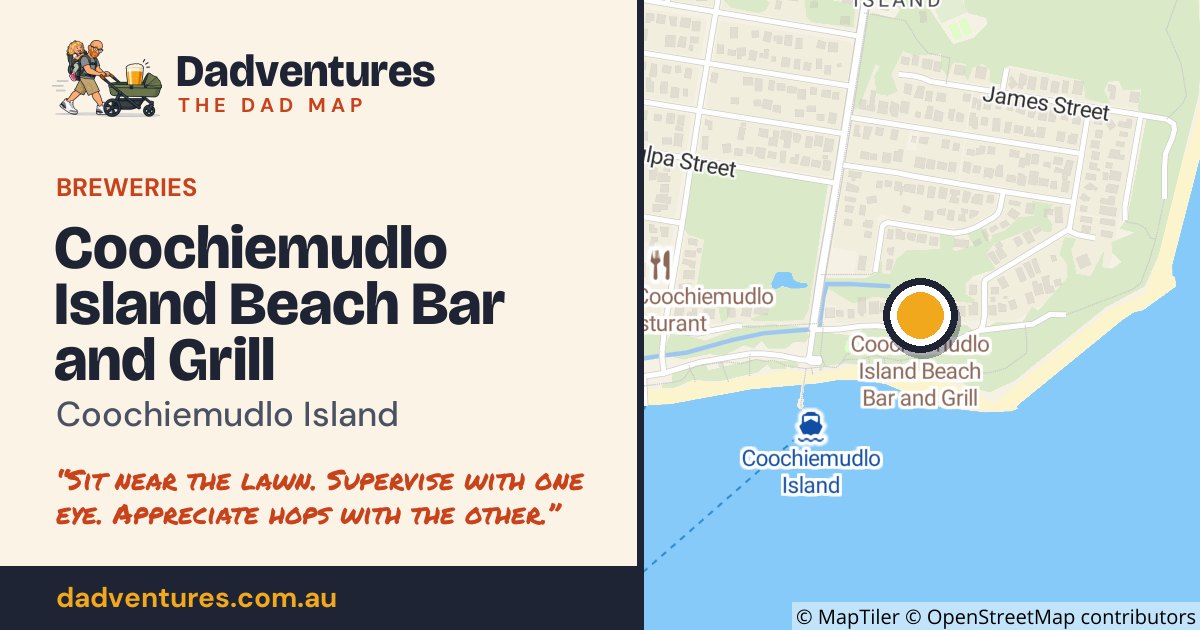 Coochiemudlo Island Beach Bar and Grill on the Dad Map