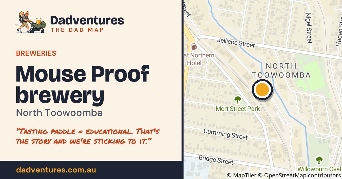 Mouse Proof brewery on the Dad Map