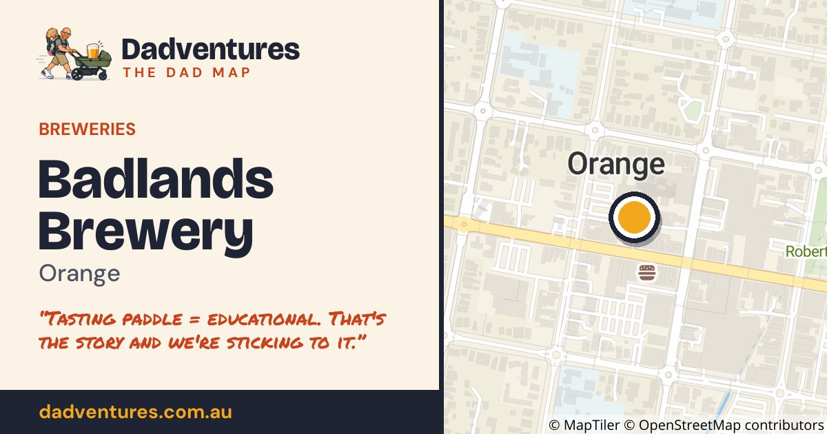 Badlands Brewery on the Dad Map