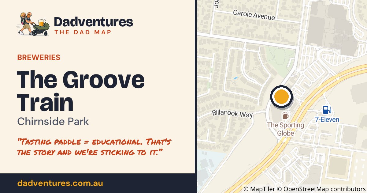 The Groove Train on the Dad Map