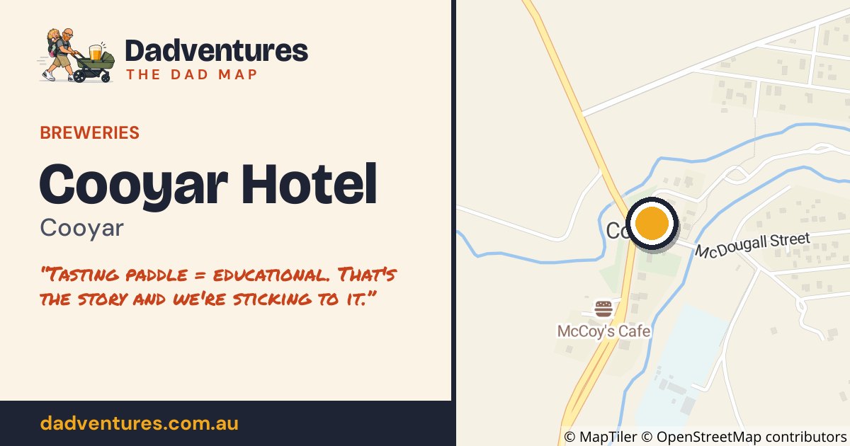 Cooyar Hotel on the Dad Map