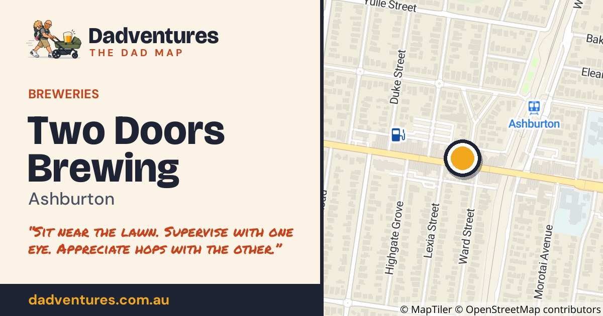 Two Doors Brewing on the Dad Map