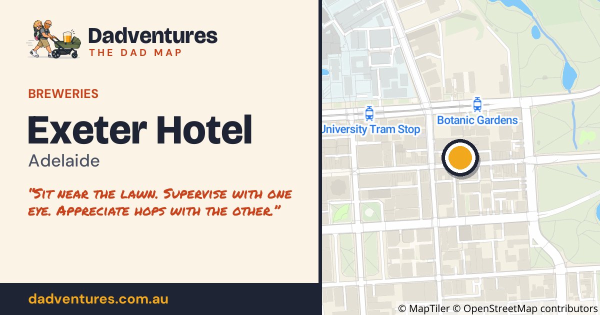 Exeter Hotel on the Dad Map