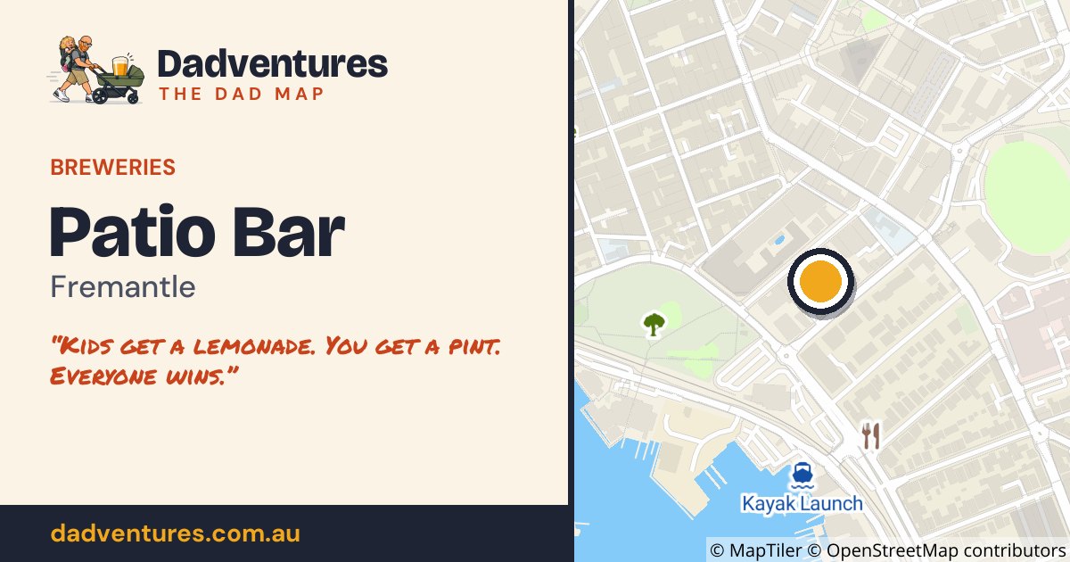 Patio Bar on the Dad Map