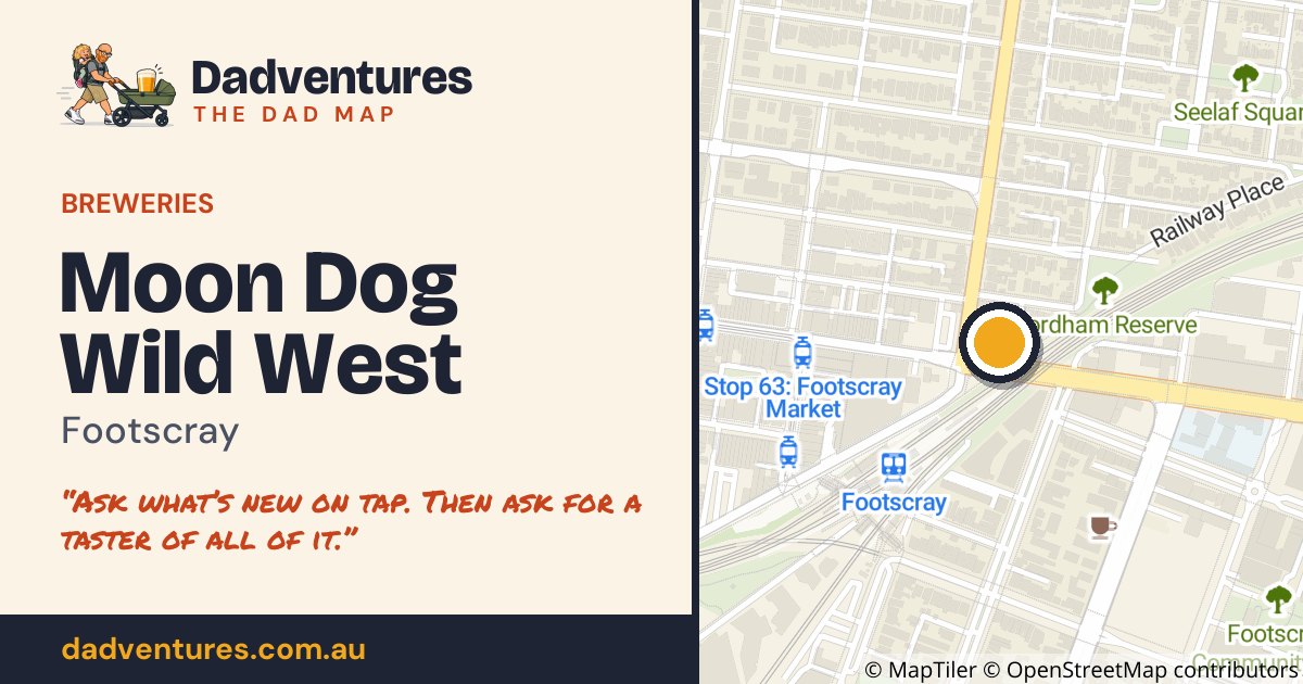 Moon Dog Wild West on the Dad Map