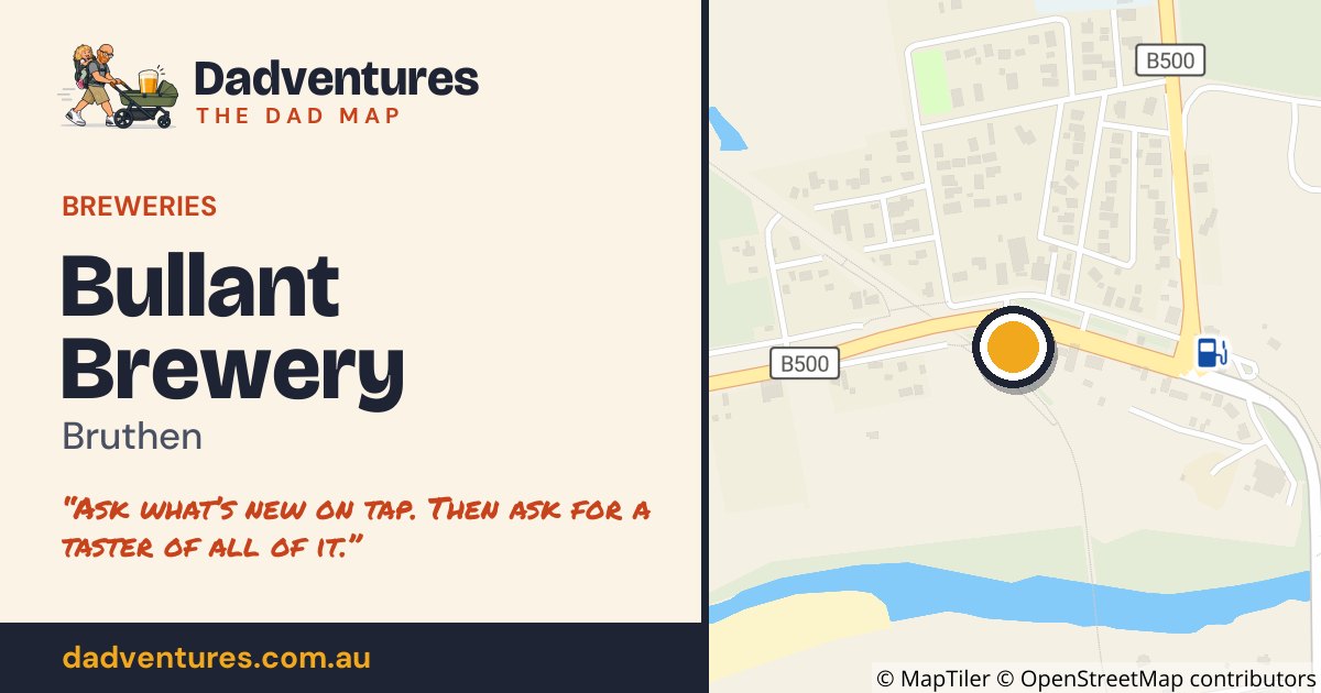 Bullant Brewery on the Dad Map