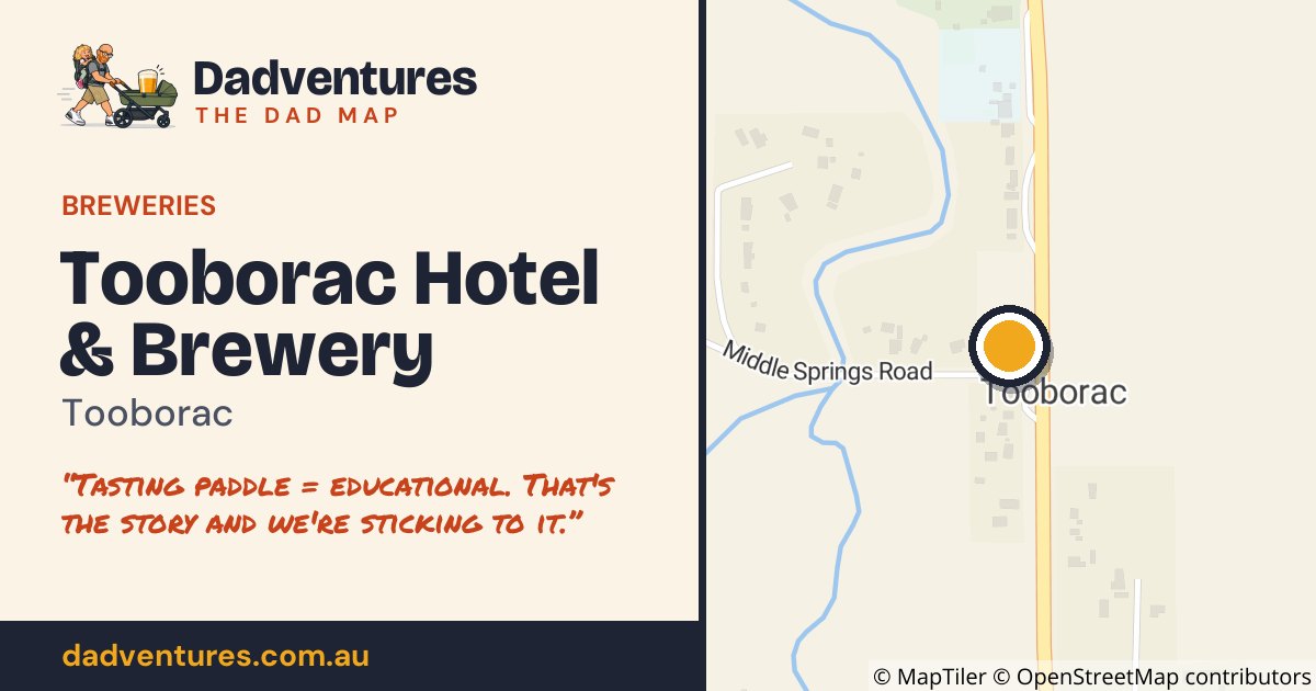 Tooborac Hotel & Brewery on the Dad Map