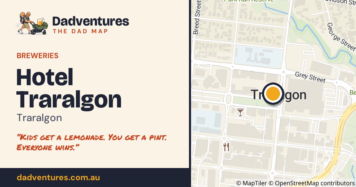 Hotel Traralgon on the Dad Map