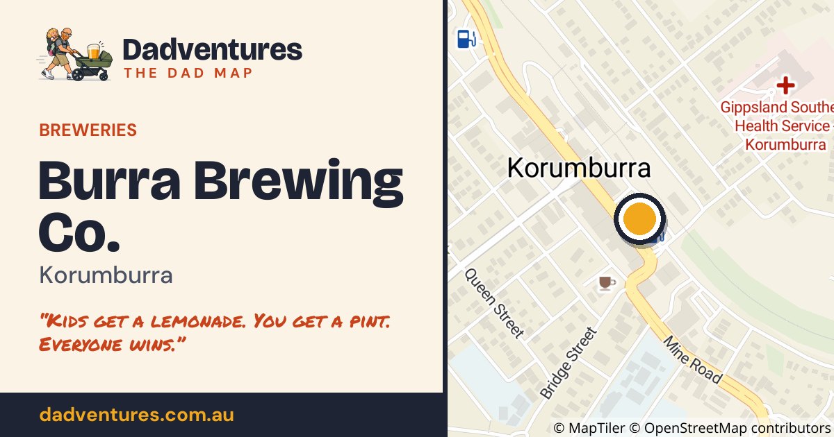 Burra Brewing Co. on the Dad Map