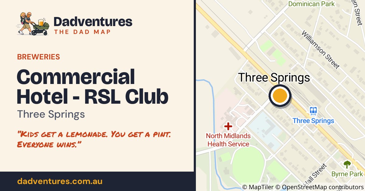 Commercial Hotel - RSL Club on the Dad Map