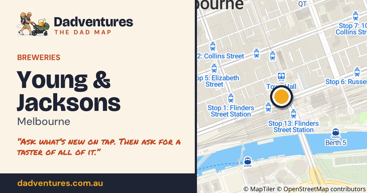 Young & Jacksons on the Dad Map