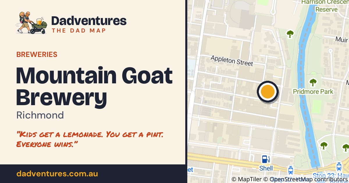 Mountain Goat Brewery on the Dad Map