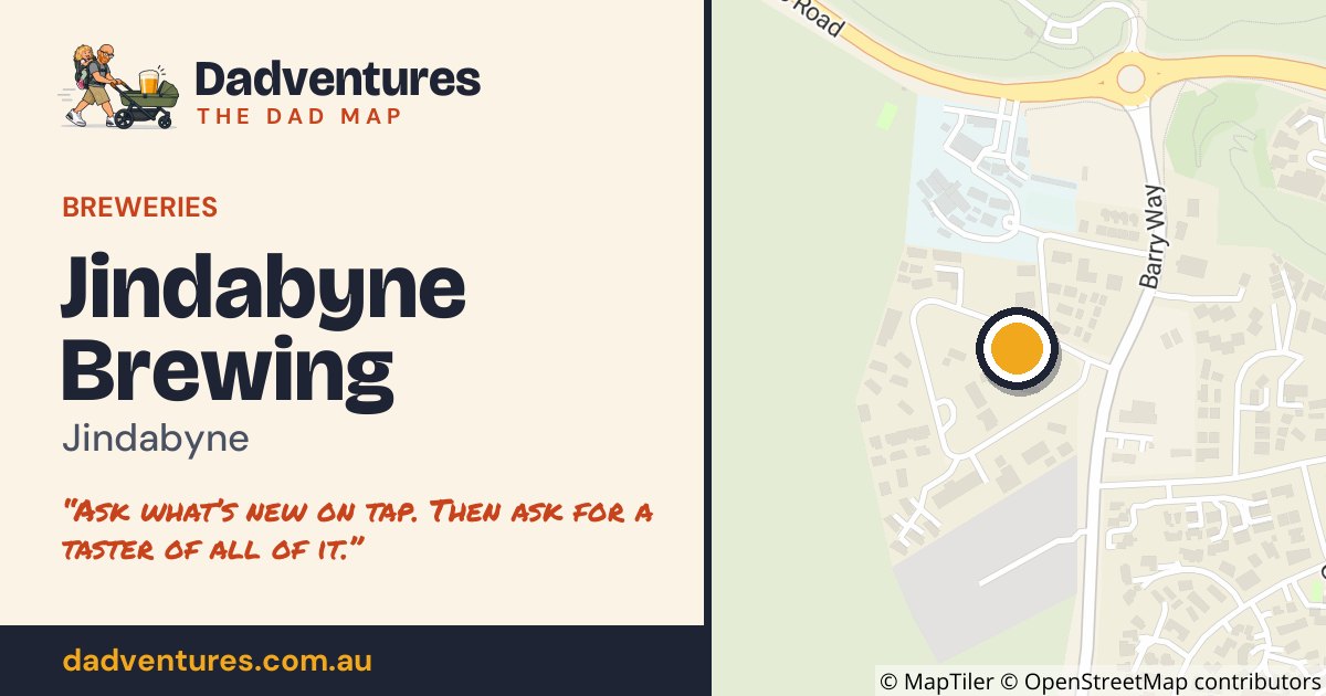 Jindabyne Brewing on the Dad Map