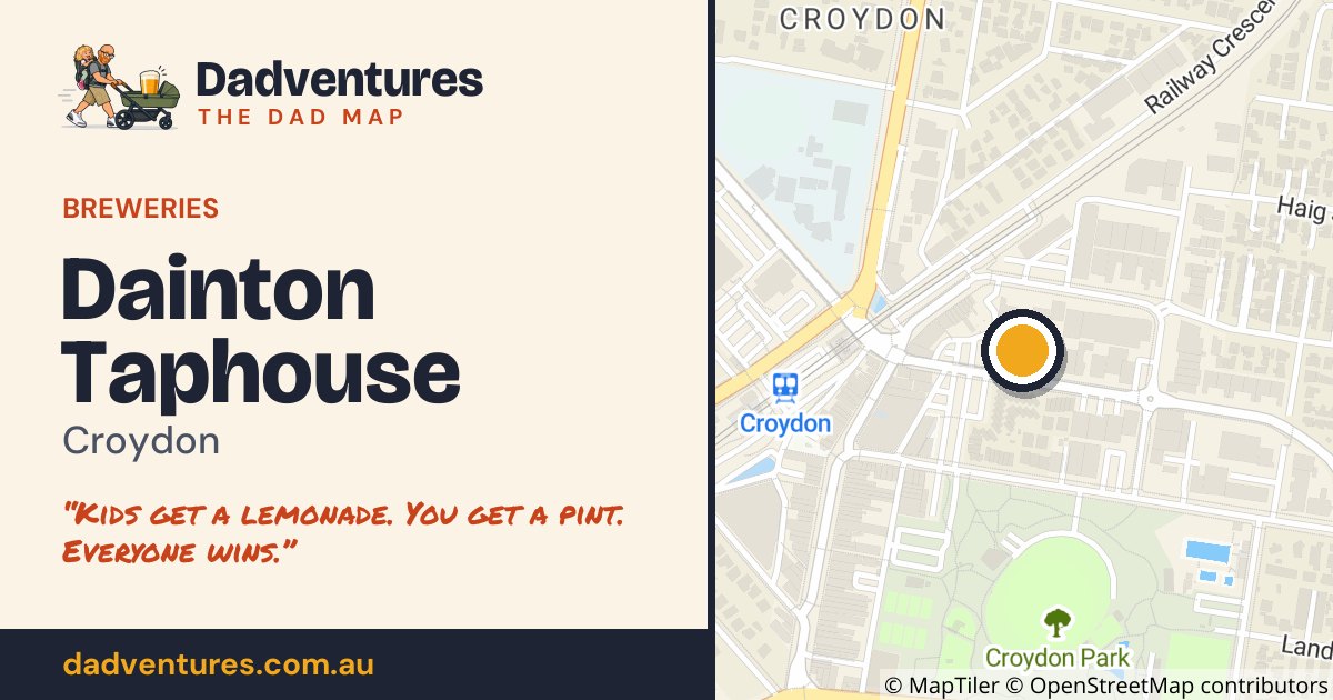 Dainton Taphouse on the Dad Map
