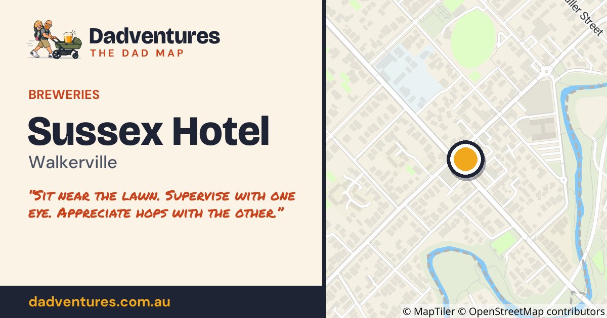 Sussex Hotel on the Dad Map