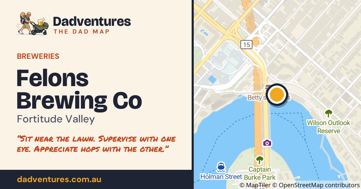 Felons Brewing Co on the Dad Map