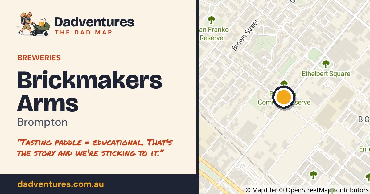 Brickmakers Arms on the Dad Map