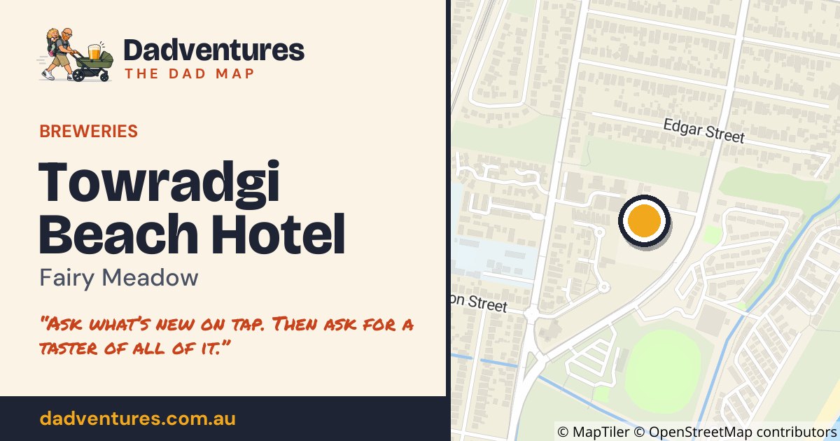 Towradgi Beach Hotel on the Dad Map