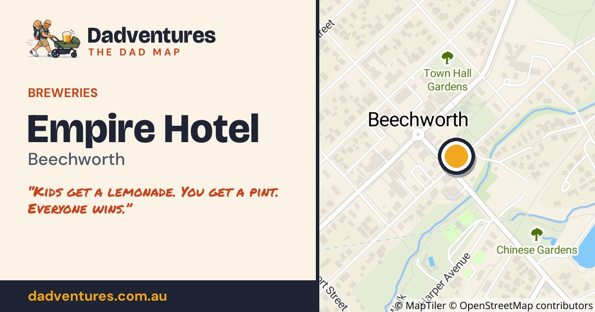 Empire Hotel on the Dad Map