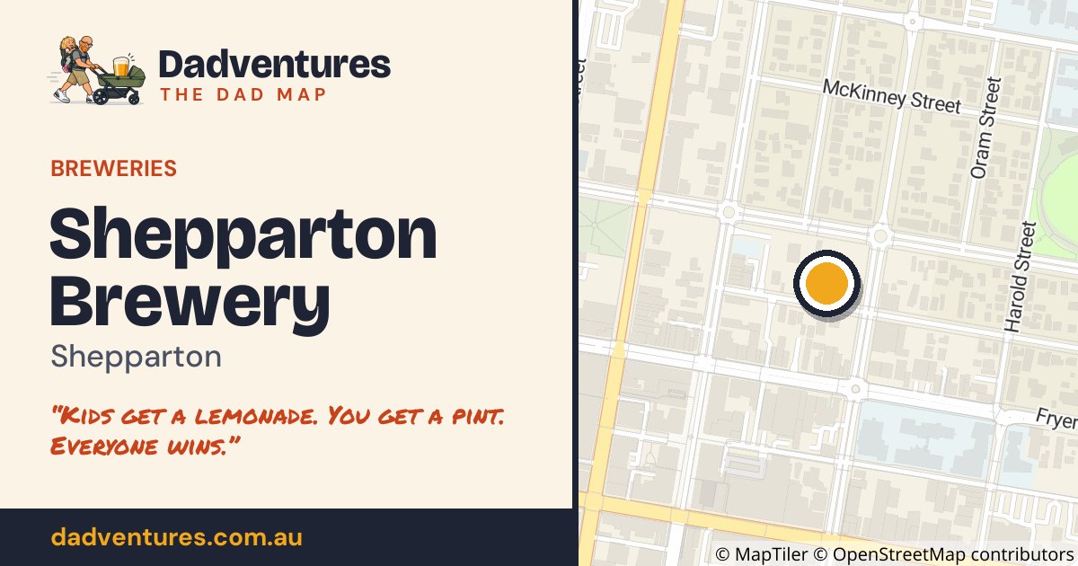 Shepparton Brewery on the Dad Map